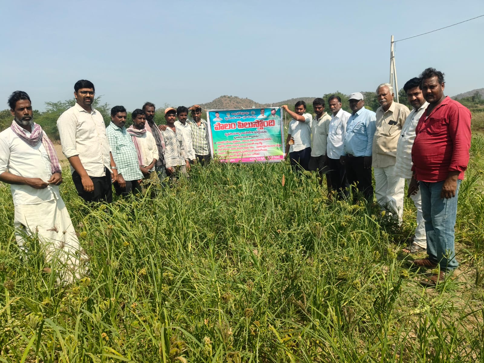 తర్లుపాడు మండలంలో తాడివారి పల్లి. మంగళ కుంట గ్రామాలలో పొలం పిలుస్తుంది కార్యక్రమం.