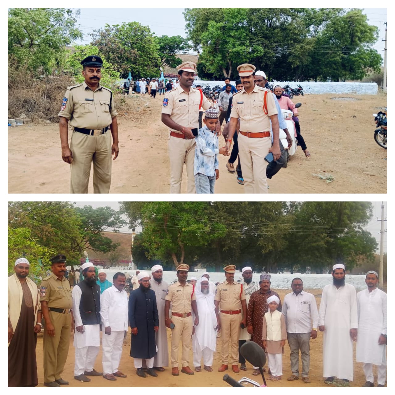 రంజాన్ పర్వదినాన్ని పురస్కరించుకొని పైలాన్ ఈద్గా వద్ద ముస్లిం సోదరుల నమాజ్