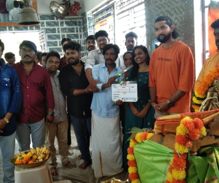 కృష్ణ పల్లి శివాలయం లో సినిమా సందడి