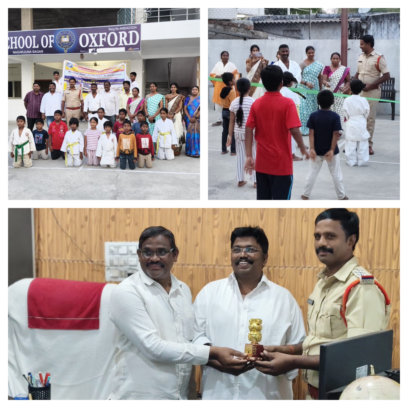 వేసవి ప్రత్యేక కరాటే శిక్షణ శిబిరాన్ని ప్రారంభించిన సర్కిల్ ఇన్స్పెక్టర్ శ్రీనునాయక్