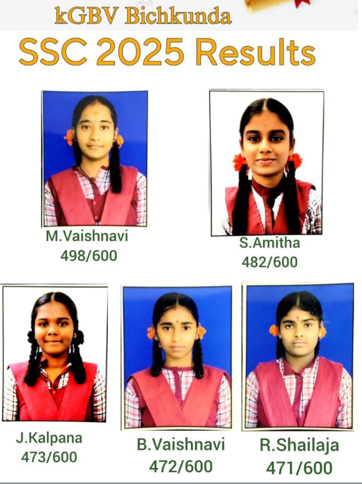 కేజీబీవీ బిచ్కుంద ఎస్ఎస్సి ఫలితాలు
