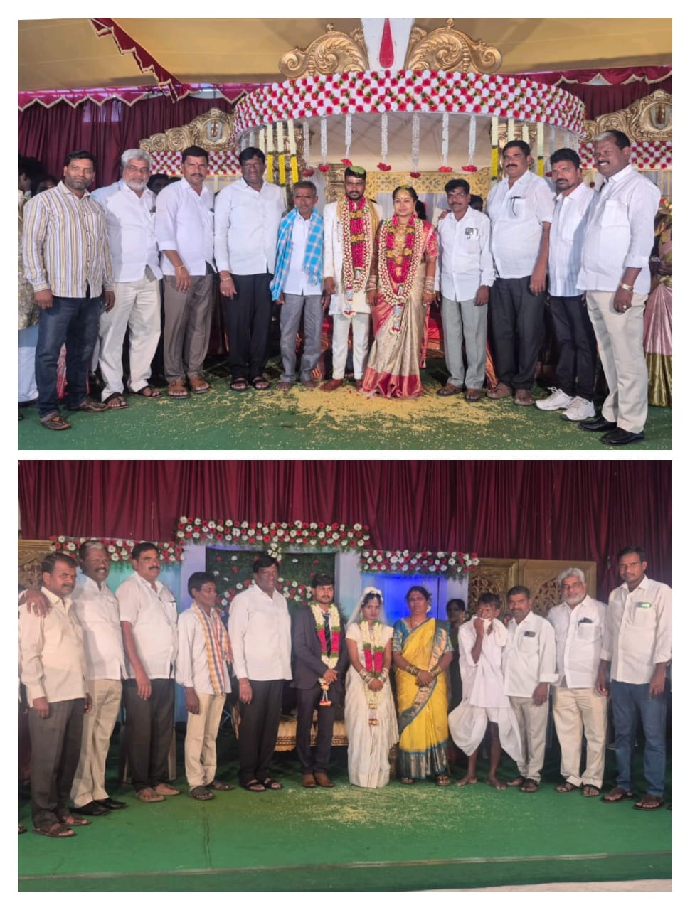 వివాహ వేడుకల్లో పాల్గొన్న మాజీ ఎమ్మెల్యే కొప్పుల మహేష్ రెడ్డి.