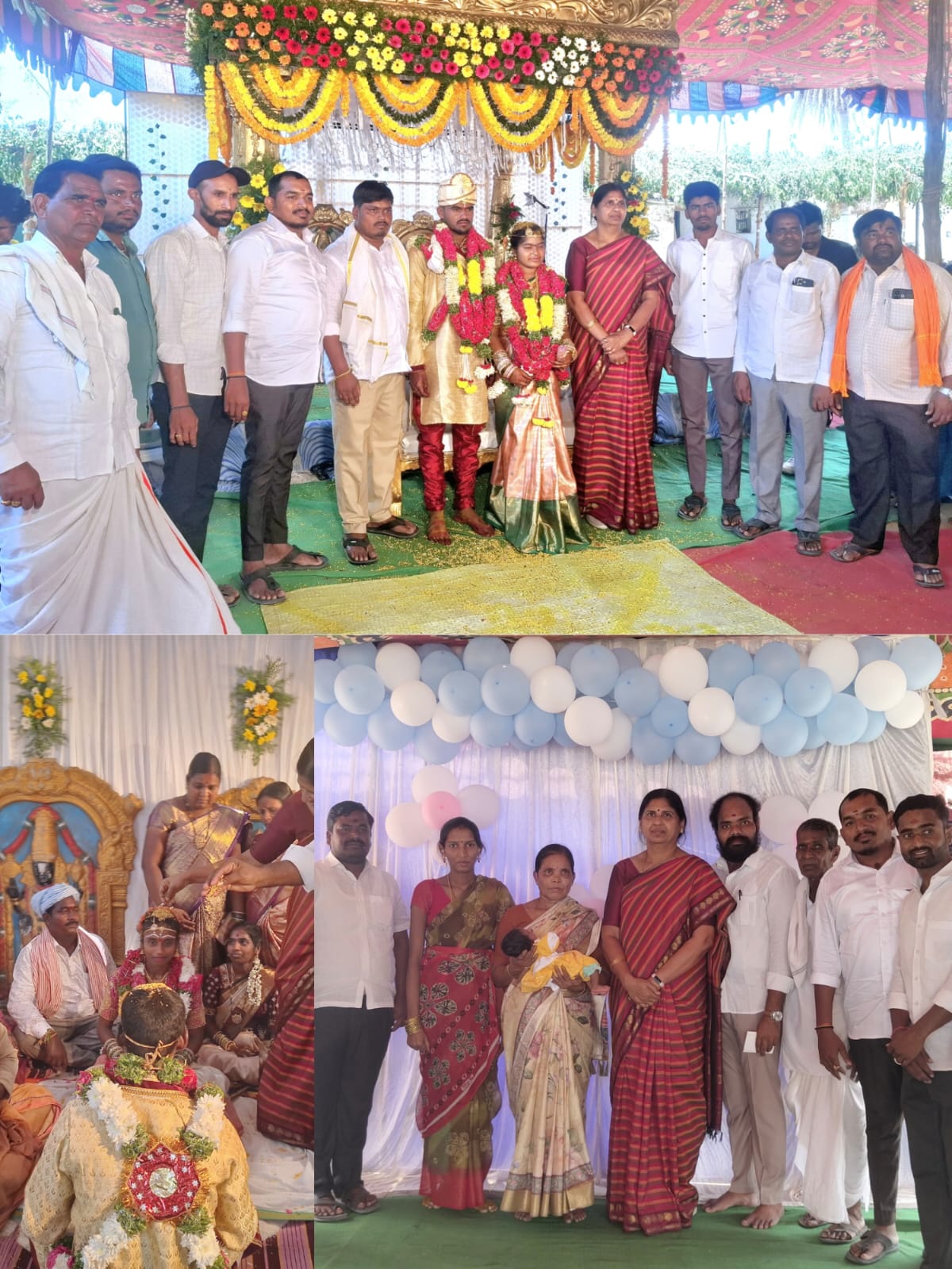 పలు వివాహ వేడుకల్లో పాల్గొన్న మెదక్ జిల్లా గ్రంథాలయ చైర్పర్సన్ చిలుముల సుహాసిని రెడ్డి