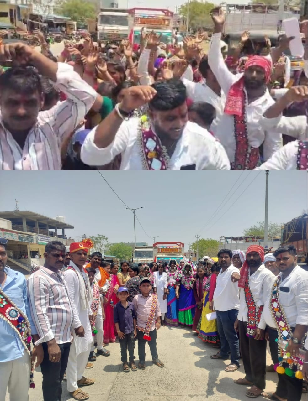 కంగ్టి నుంచి రామ్ సింగ్ నాయక్ తండా కి శ్రీ భవాని మాత, సంత్ సేవాలాల్ మహారాజ్,విగ్రహాల తరలింపు