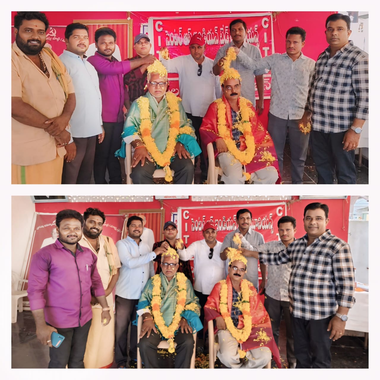 సీనియర్ పాత్రికేయులకు ఘన సన్మానం. తెలుగు జర్నలిస్టుల యూనియన్ ఆధ్వర్యంలో