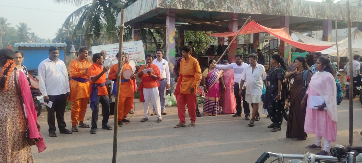 వీధి నాటకము ద్వారా హెచ్.ఐ.వి. / ఎయిడ్స్ పై అవగాహన జన కళ్యాణ్ వెల్ఫేర్ సొసైటీ వారి పర్యవేక్షణలో.
