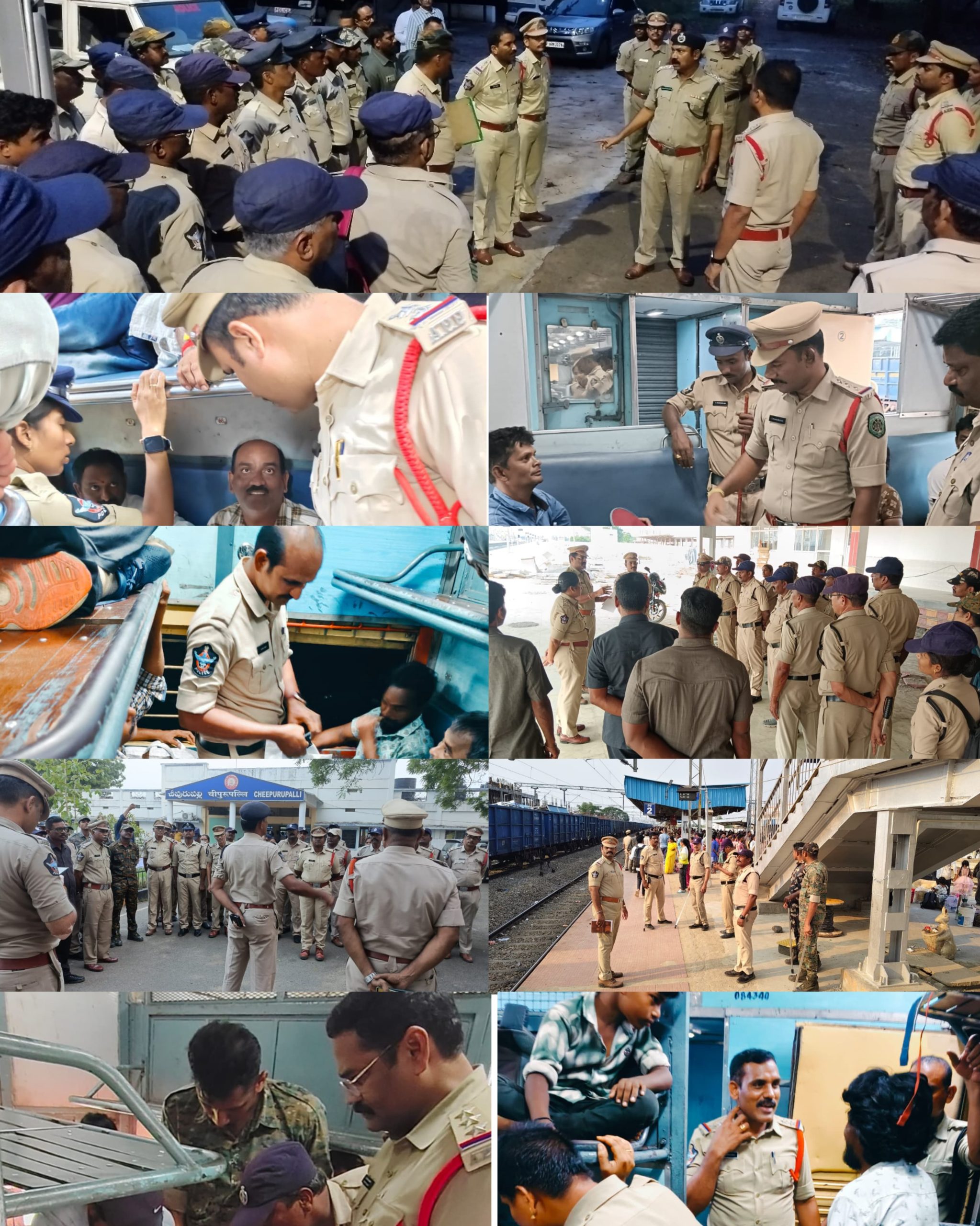 అక్రమ రవాణ నియంత్రణకు రైళ్ళలో ఆకస్మిక తనిఖీలు