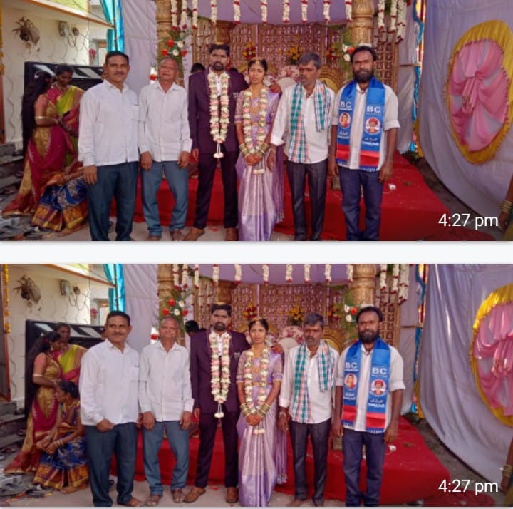 .నూతన వధూవరులను ఆశీర్వదించిన బిజెపి తెలంగాణ రాష్ట్ర అధికార ప్రతినిధి డాక్టర్ చందుపట్ల కీర్తి రెడ్డి
