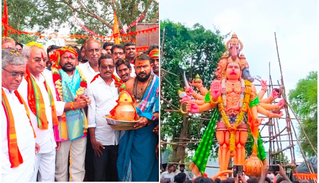ఎమ్మెల్యేకు పూర్ణ కుంభంతో స్వాగతం