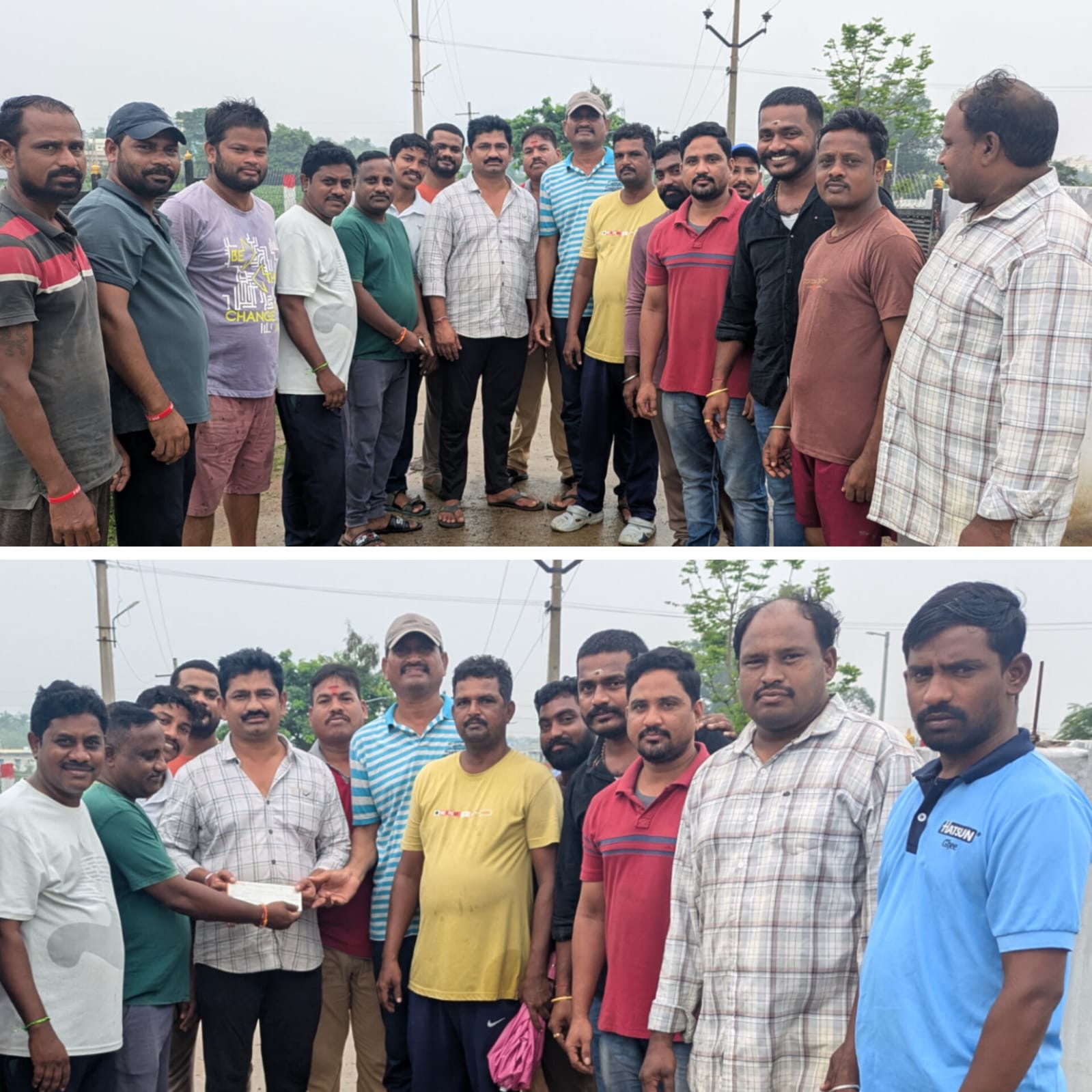 స్మశాన వాటిక అభివృద్ధి కొరకు ఆర్థిక సహాయం అందించిన (44th జనసేన పార్టీ కార్పొరేట్ అభ్యర్థి) మన జనసేన నాయకులు పతివాడ చంద్రశేఖర్ (చిన్ని )