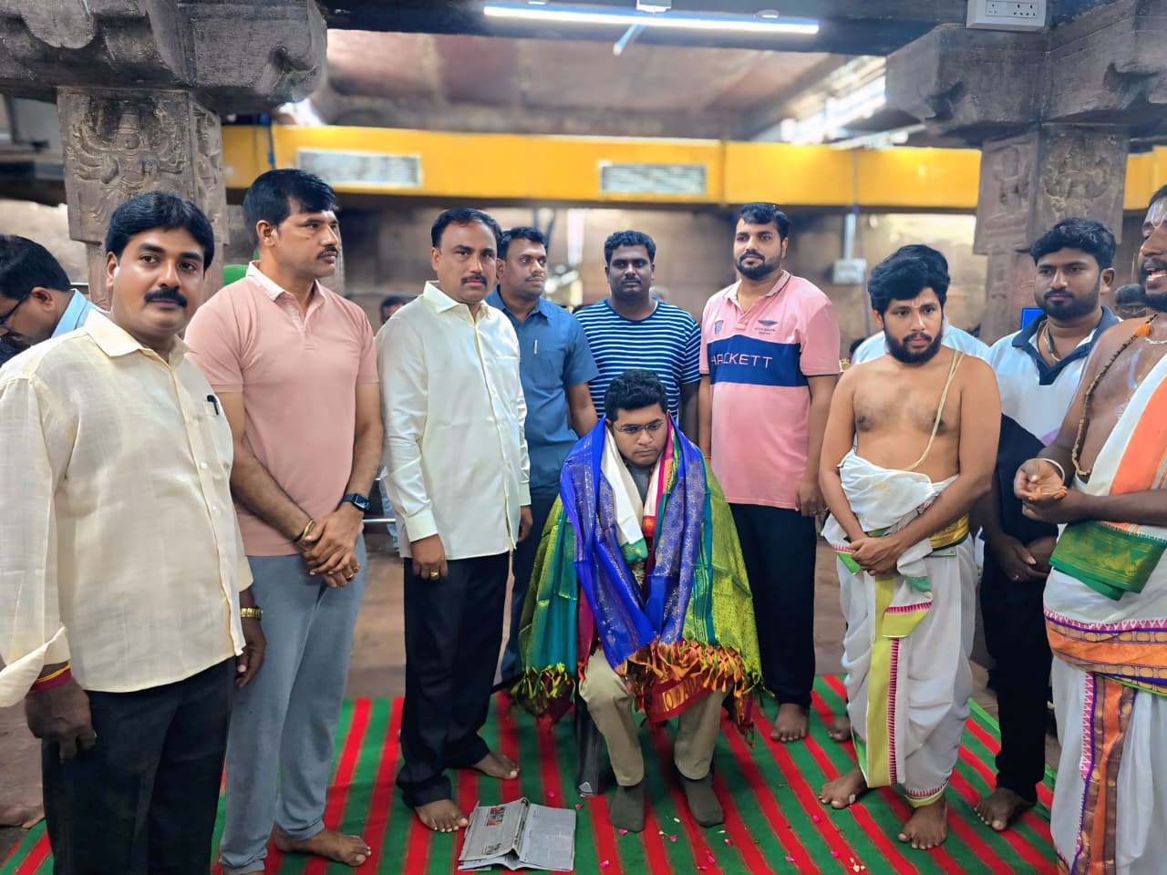సౌమ్యనాధ దేవాలయం దర్శించిన కలెక్టర్ చామకూరి శ్రీధర్