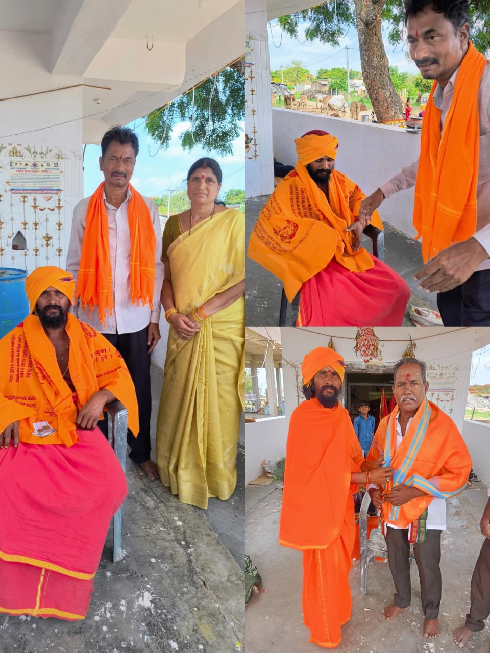 శివపార్వతుల విగ్రహ ప్రతిష్ట పూజా కార్యక్రమంలో పాల్గొన్న ముంగిమల పీఠాధిపతి కోట్ల ఆనందం గురుస్వామి