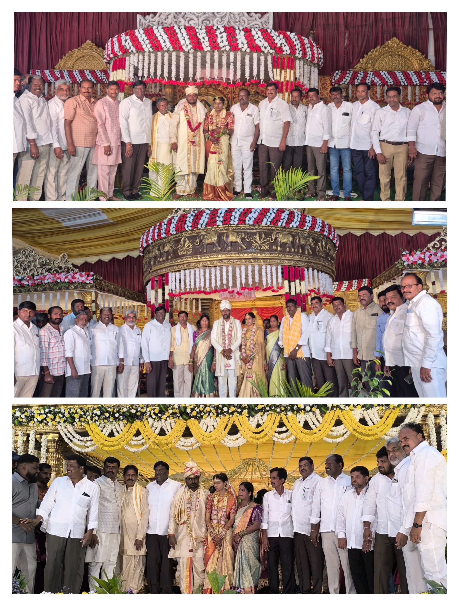 వివాహ వేడుకల్లో పాల్గొన్న పరిగి మాజీ శాసనసభ్యులు కొప్పుల మహేష్ రెడ్డి.