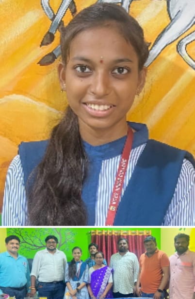 ప్రతిభ అవార్డుకు ఎంపికైన కైట్స్ విద్యార్థిని