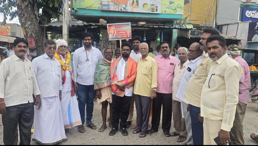 నందలూరు చేరుకున్న బలిజల రిజర్వేషన్ పోరాట యాత్ర