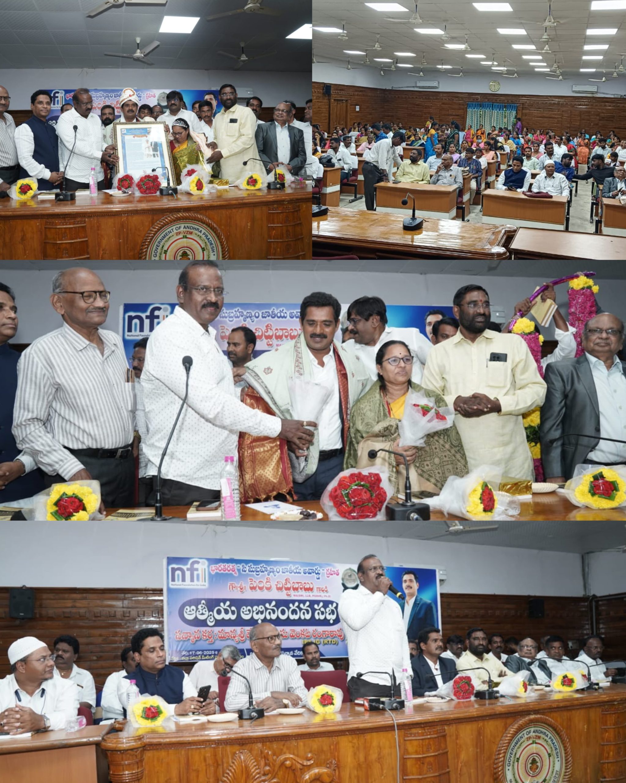 తనను తాను చెక్కుకున్న శిల్పి చిట్టిబాబు..రిటైర్డ్ ఐజీ ఎల్ కే వీ రంగారావు..జాతీయ అవార్డు గ్రహీత చిట్టిబాబుకు ఘన సన్మానం..