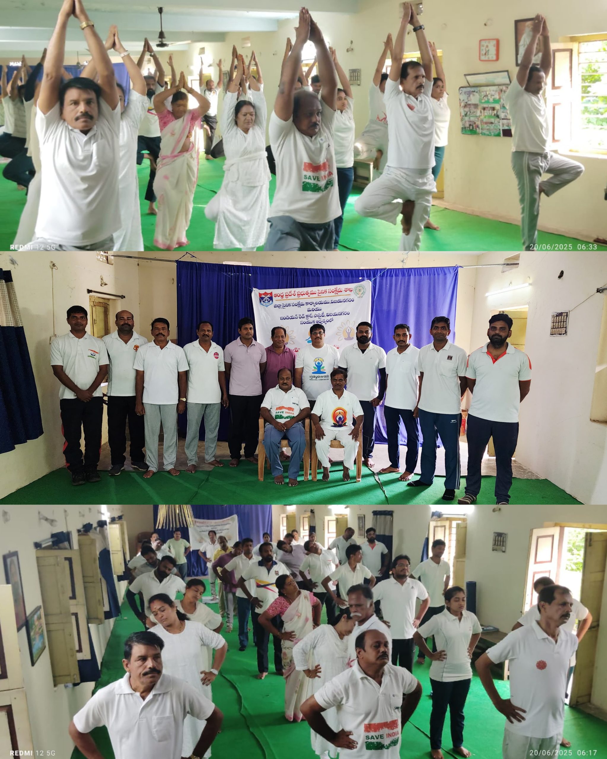 మాజీ సైనికుల యోగాంధ్ర