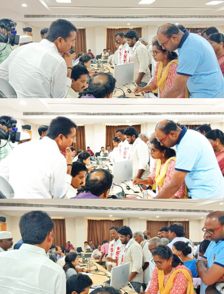 బెస్ట్ అవైలబుల్ స్కీం (బీఎఎస్) పెండింగ్ నిధులు విడుదల చేయాలని కలెక్టర్ కి ఎస్ఎఫ్ఐ ఆధ్వర్యంలో వినతిపత్రం