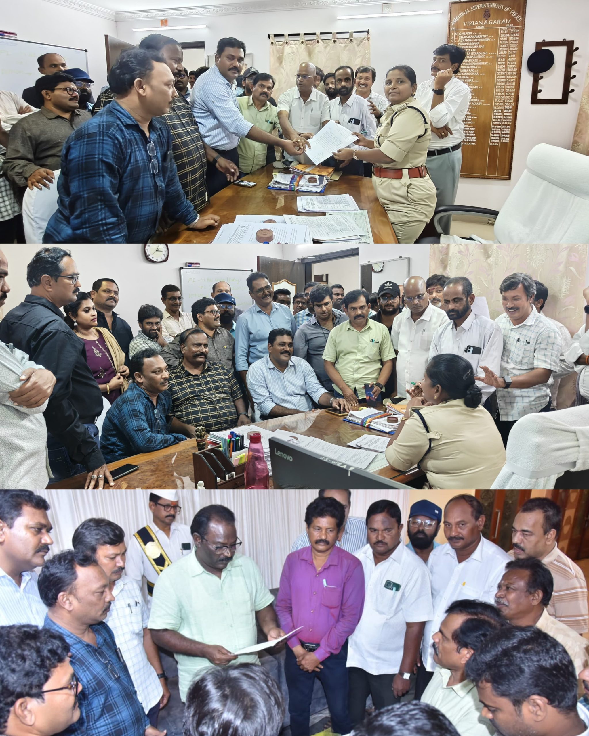 టు టౌన్ ఎస్.ఐ మురళి పై జర్నలిస్టులు ఫిర్యాదు….-10 టీవీ స్టాఫ్ రిపోర్టర్ పై దౌర్జన్యంకి పాల్పడిన ఎస్.ఐ. మురళి….