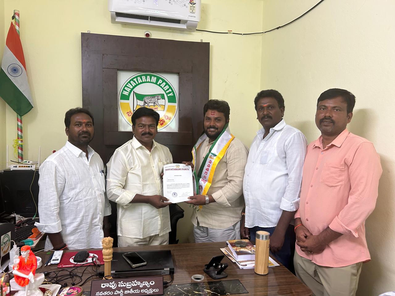 నవతరంపార్టీ నంద్యాలజిల్లా అధ్యక్షుడుగా జంగిలి చిన్న బాబు.
