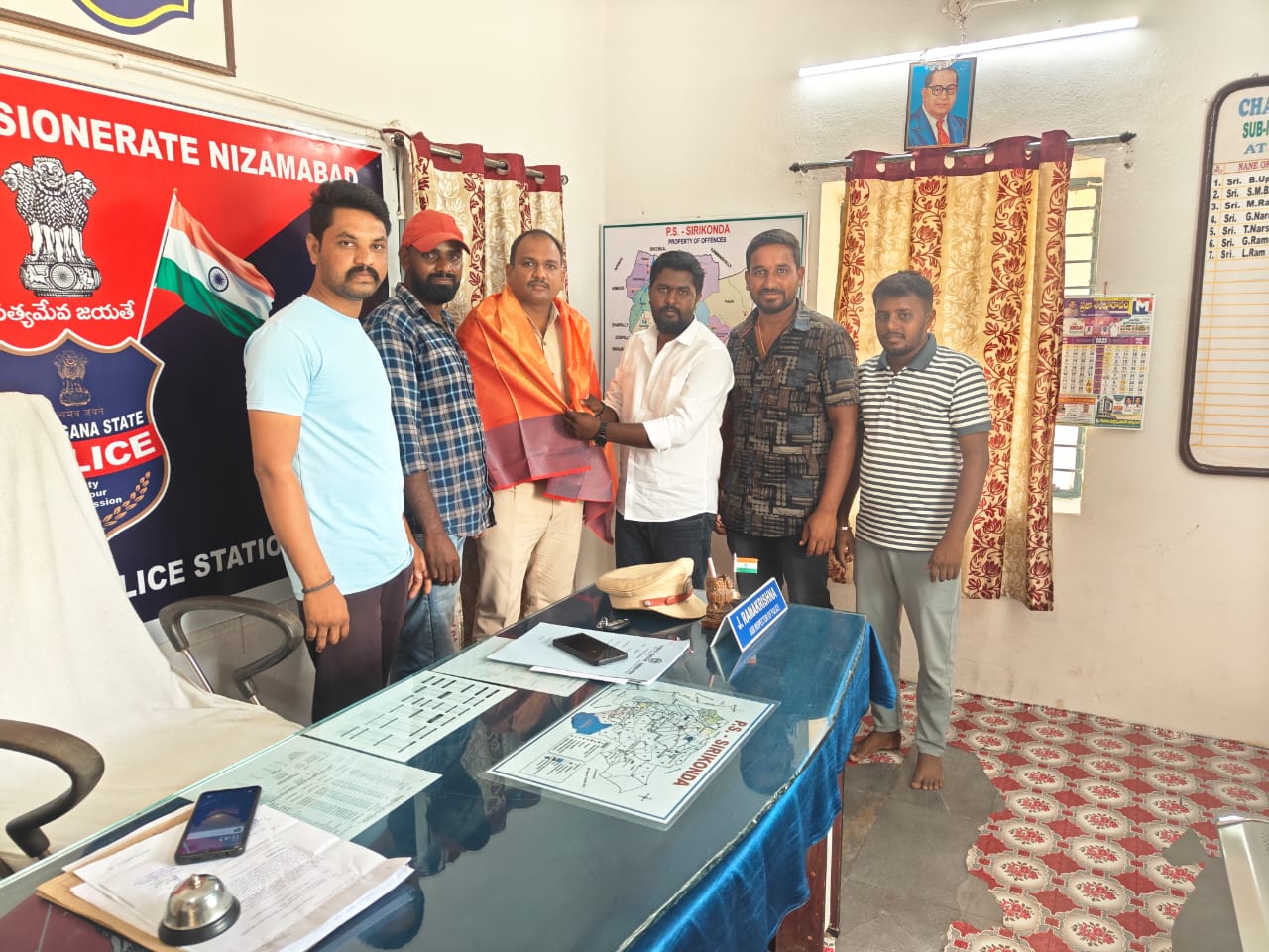 పోలీస్ సబ్ ఇన్స్పెక్టర్ జె. రామకృష్ణ కు సన్మానం..