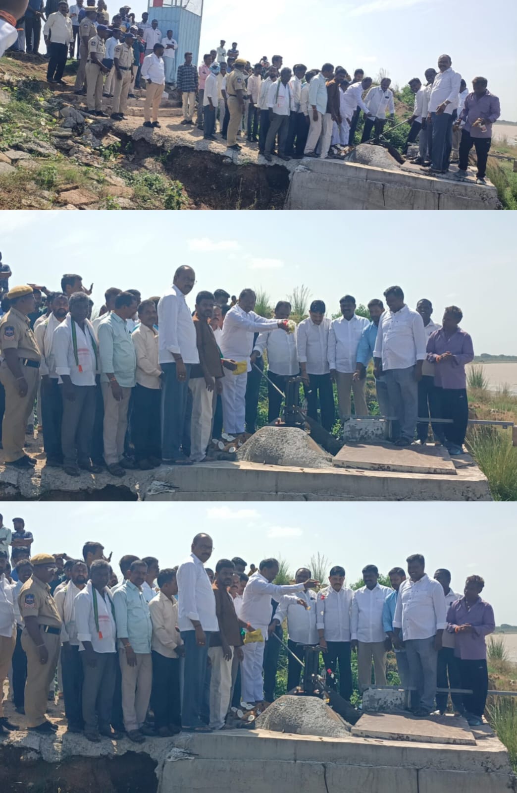 జోగంపల్లి చలివాగు ప్రాజెక్టు చెరువు నీటిని విడుదల చేసిన ఎమ్మెల్యే జీఎస్సార్