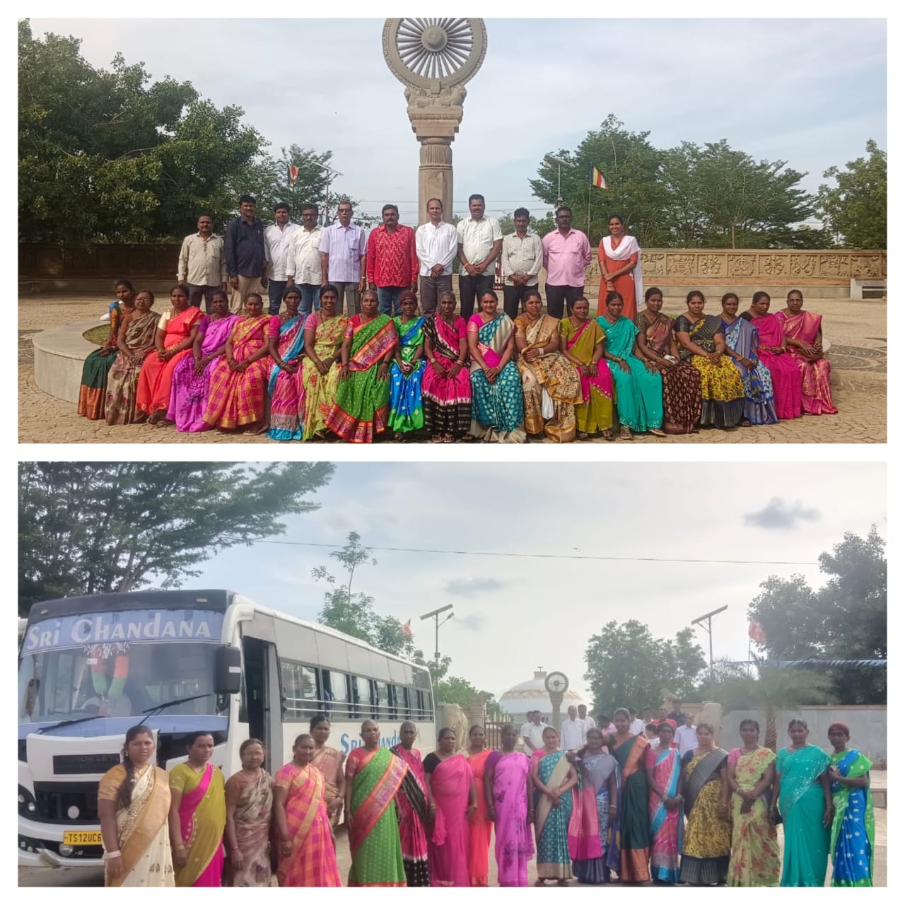 బుద్దునితో నా ప్రయాణం నాటకం వీక్షణకుతరలి వెళ్ళిన బుద్ధవనం సిబ్బంది
