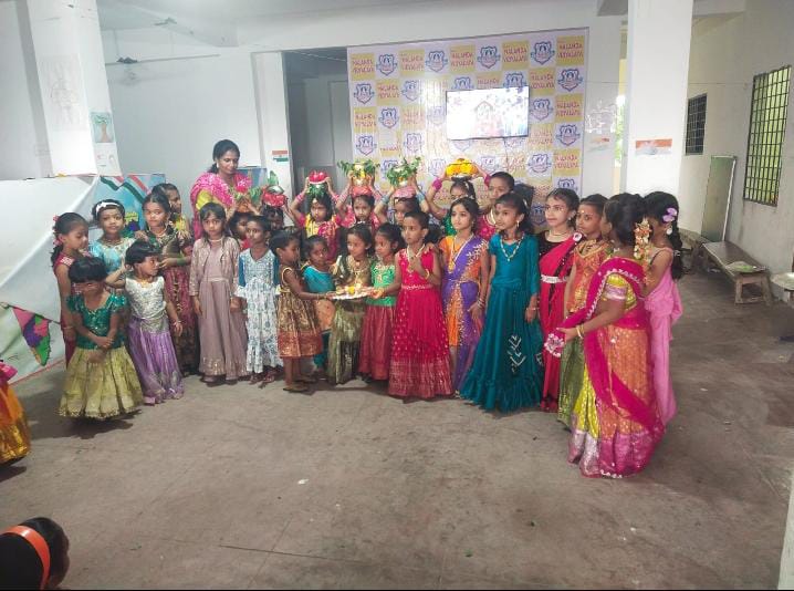 నలంద పాఠశాలలో బోనాల మహోత్సవం