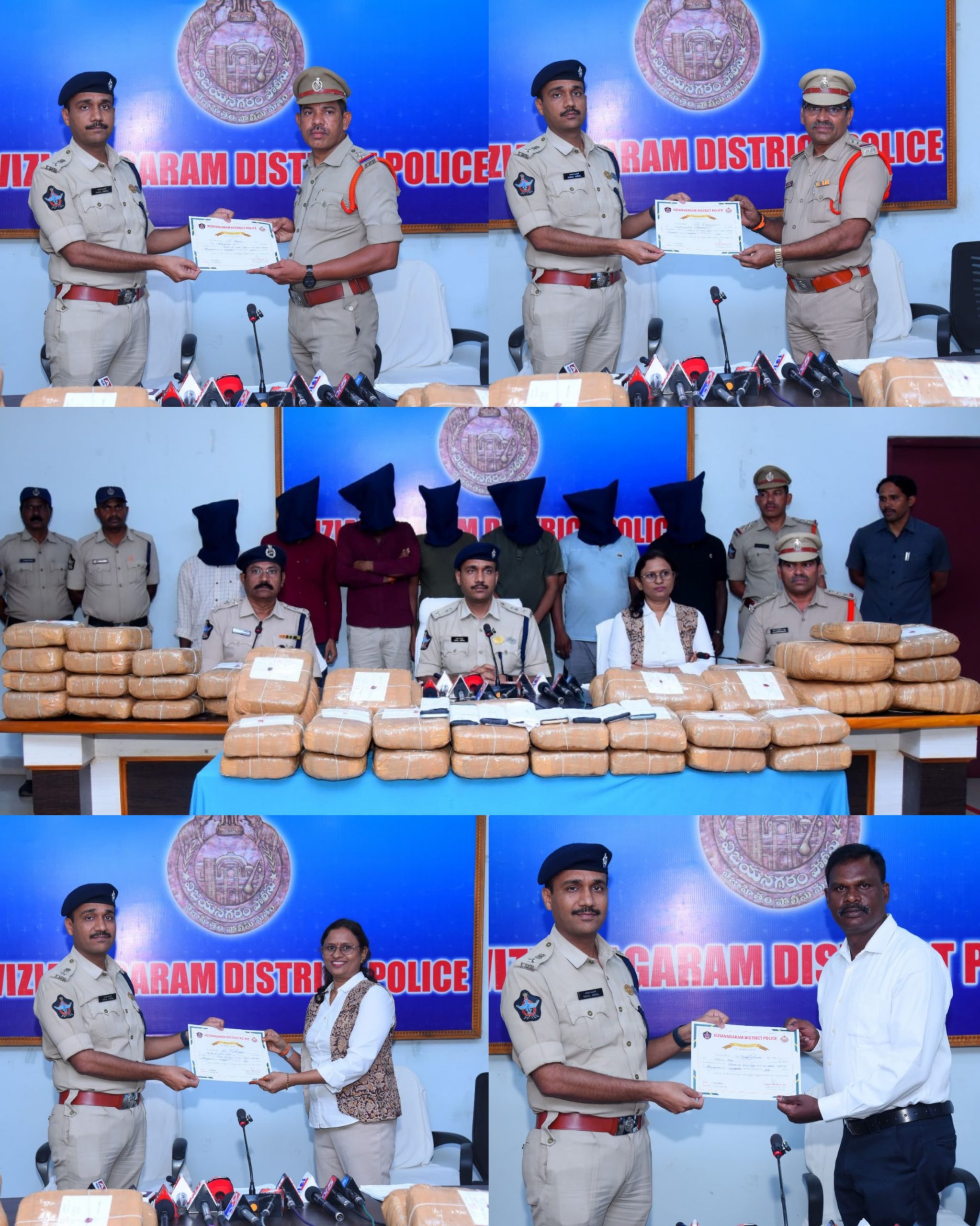 120కిలోల గంజాయితో 8మంది నిందితులు అరెస్టు