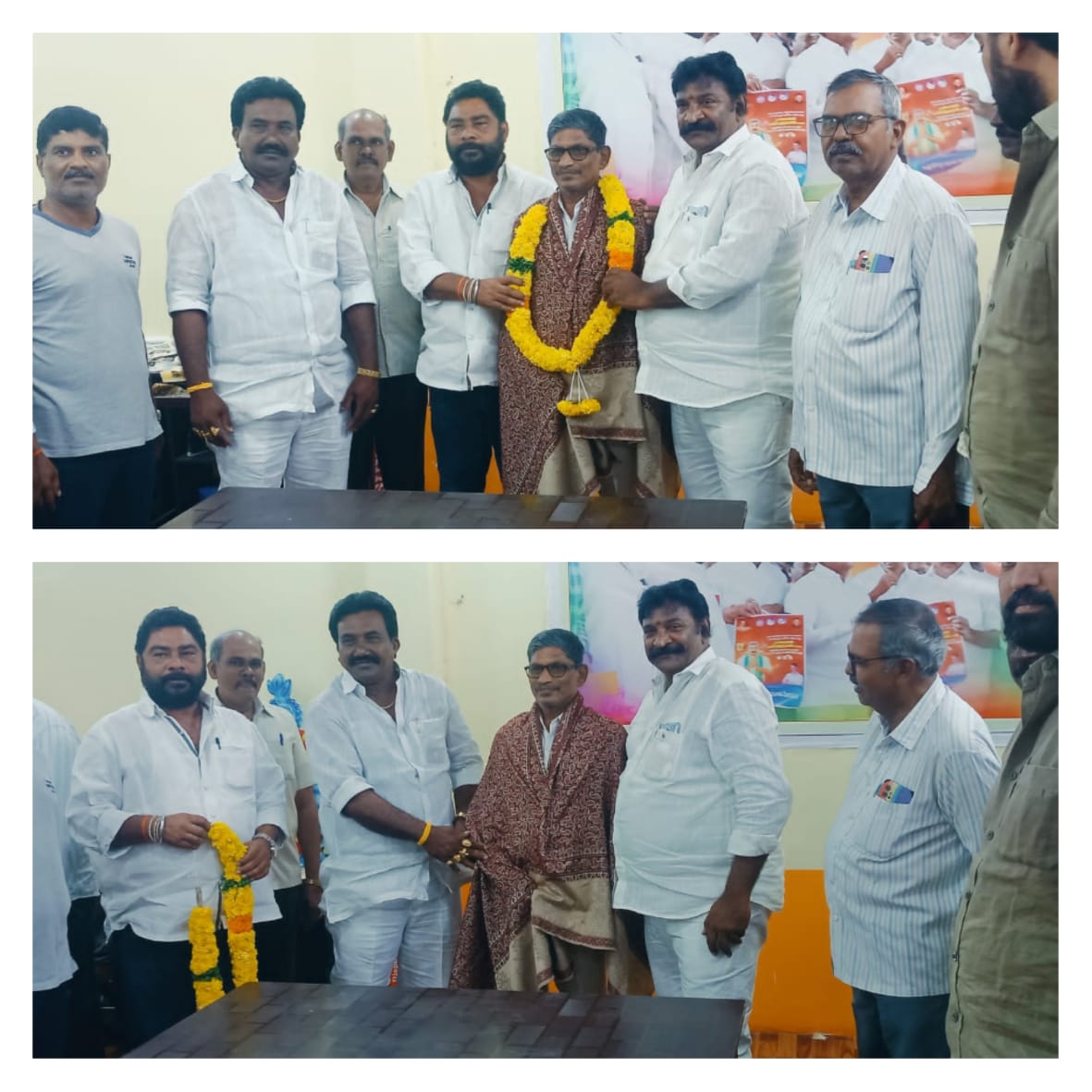 అంకిరెడ్డి రమేష్ నాయుడు ఆధ్వర్యంలో మల్లెల శివ నాగేశ్వరావు కు ఘన సన్మానం