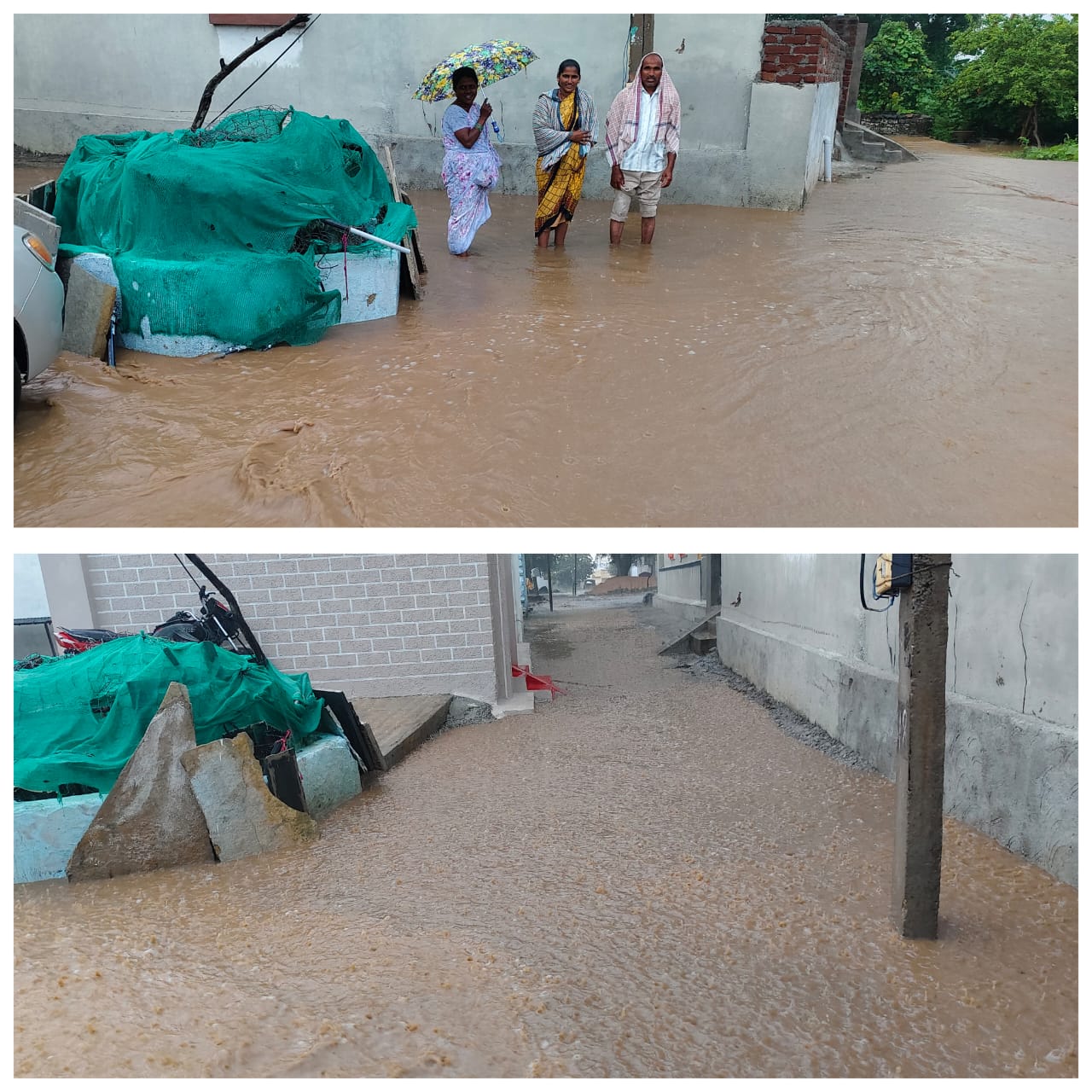 గట్టుపల్లి లో భారీ వర్షం