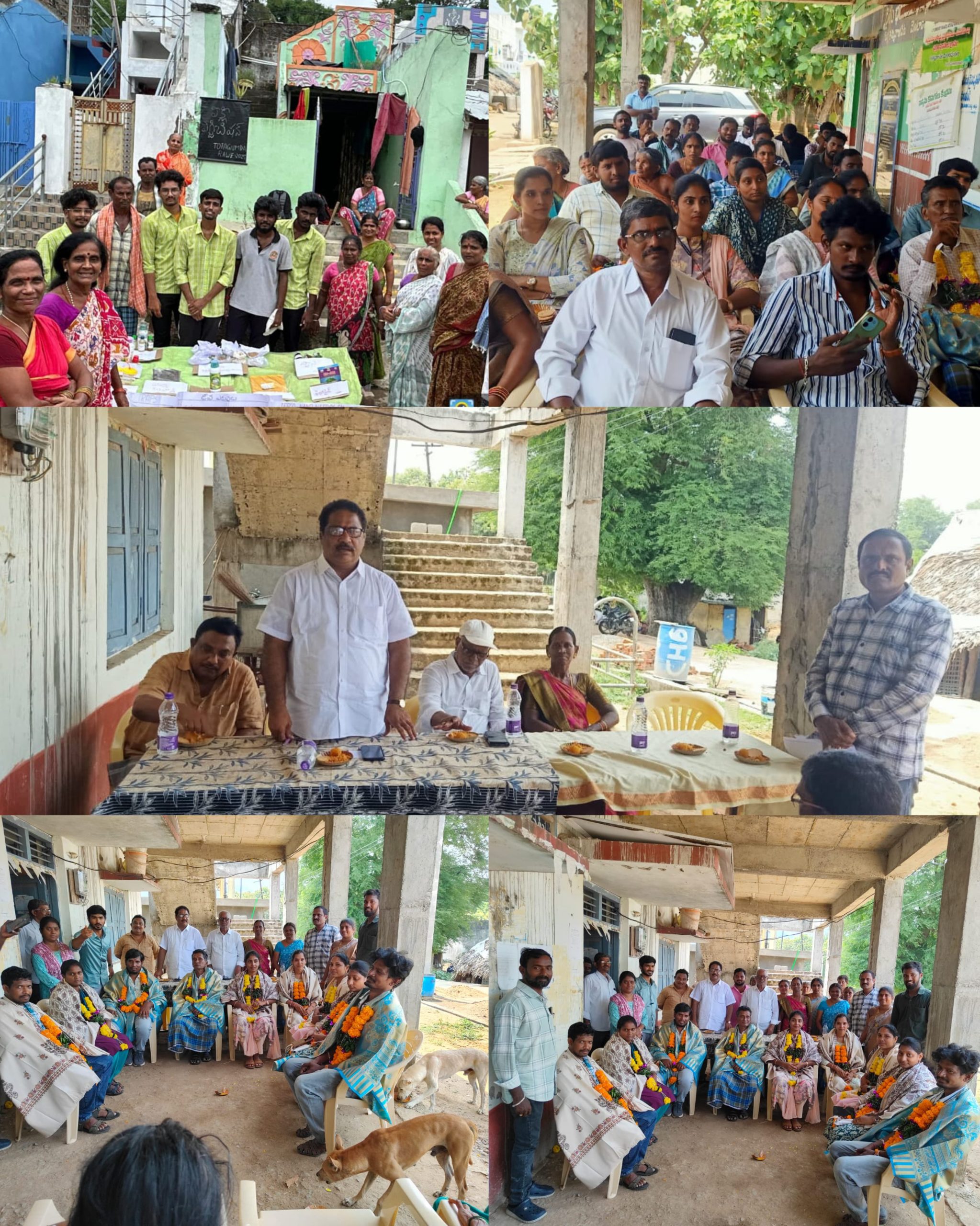 సచివాలయ సిబ్బందిని సన్మానించిన జిటిపేట గ్రామం