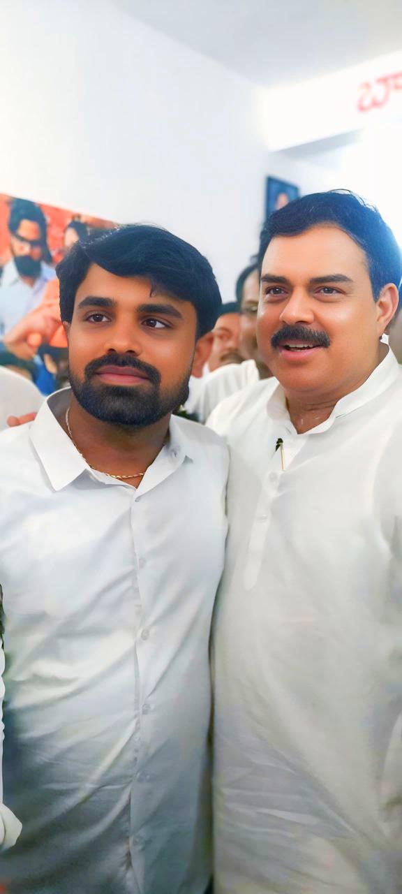 మంత్రి నాదెండ్ల మనోహర్ ని మర్యాదపూర్వకంగా కలిసిన రాజంపేట జనసేన నాయకులు గురివిగారి వాసు