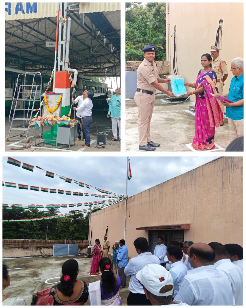 జిల్లా పోలీసు కార్యాలయంలో ఘనంగా  స్వాతంత్య్ర దినోత్సవ వేడుకలు విజయనగరం జిల్లా అదనపు ఎస్పీ పి.సౌమ్యలత