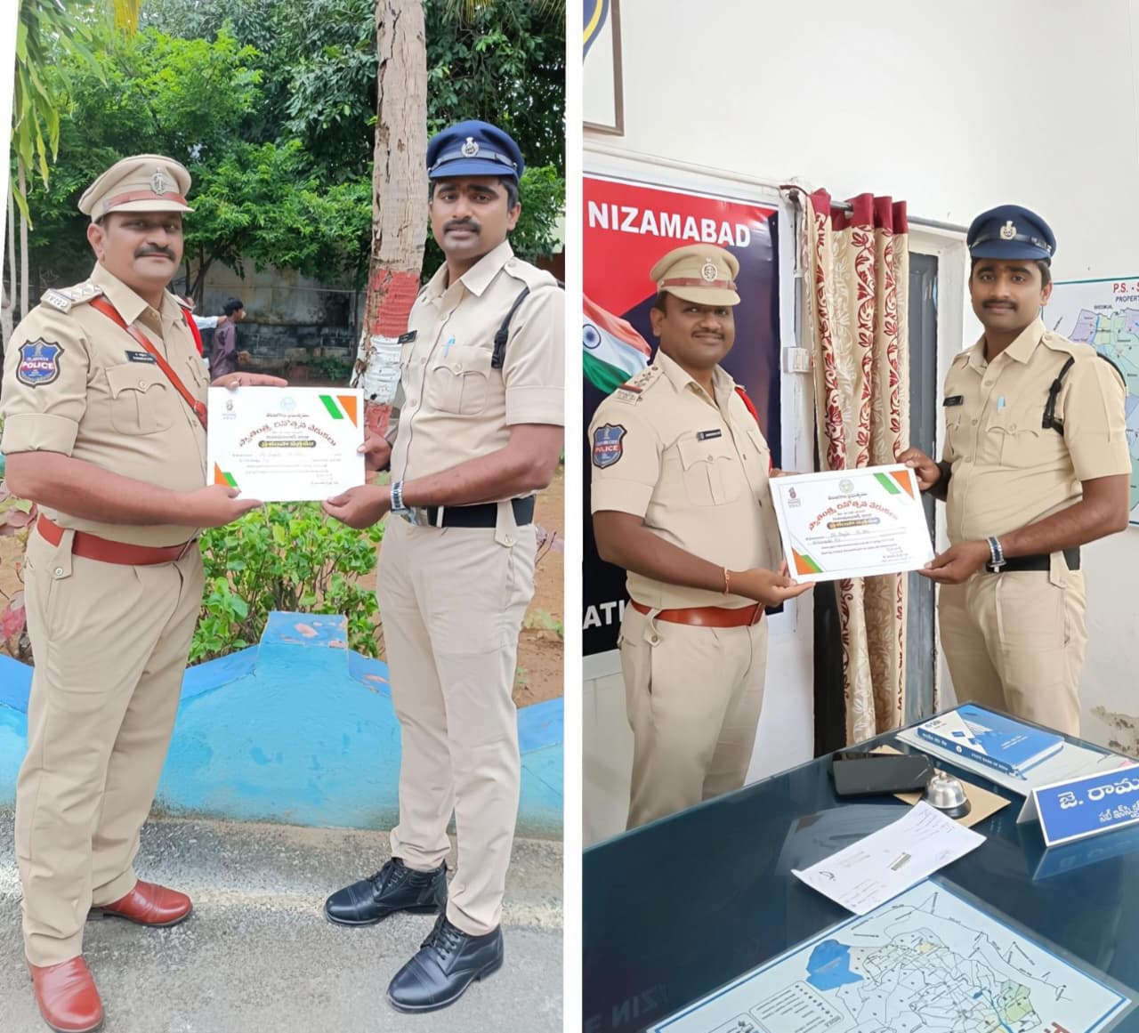 సిరికొండ కానిస్టేబుల్ కు ప్రశంస పత్రం అందజేత..!