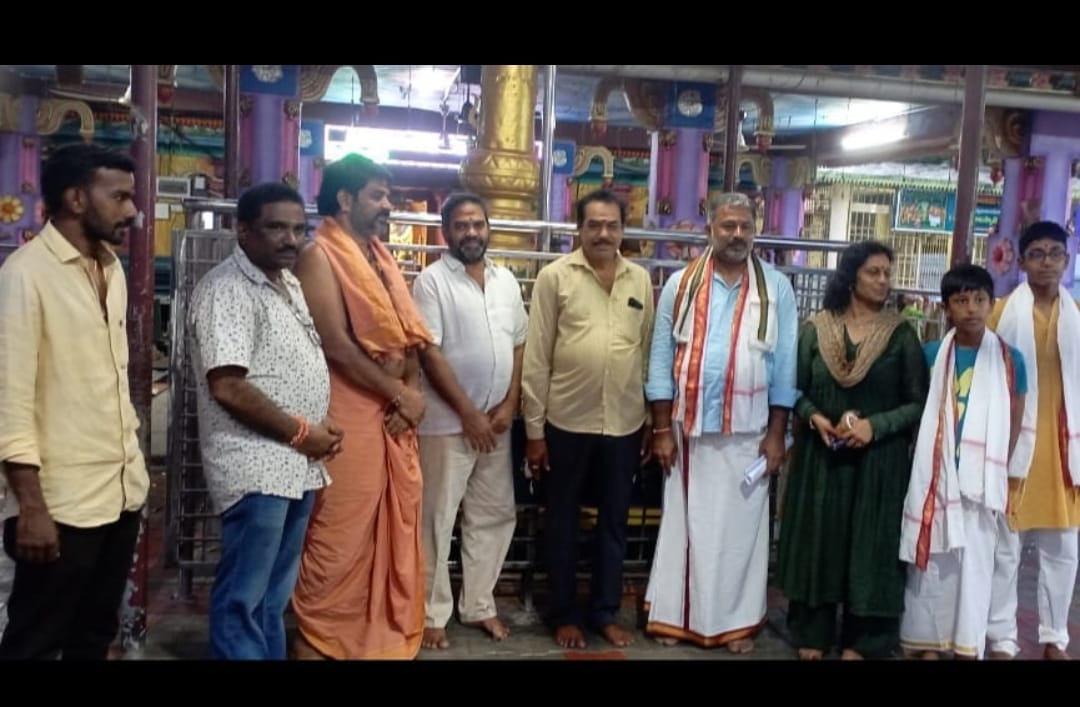 కుండలేశ్వరం క్షేత్రాన్ని దర్శించుకున్న బిజెపి రామచంద్రారెడ్డి కుటుంబ సభ్యులు