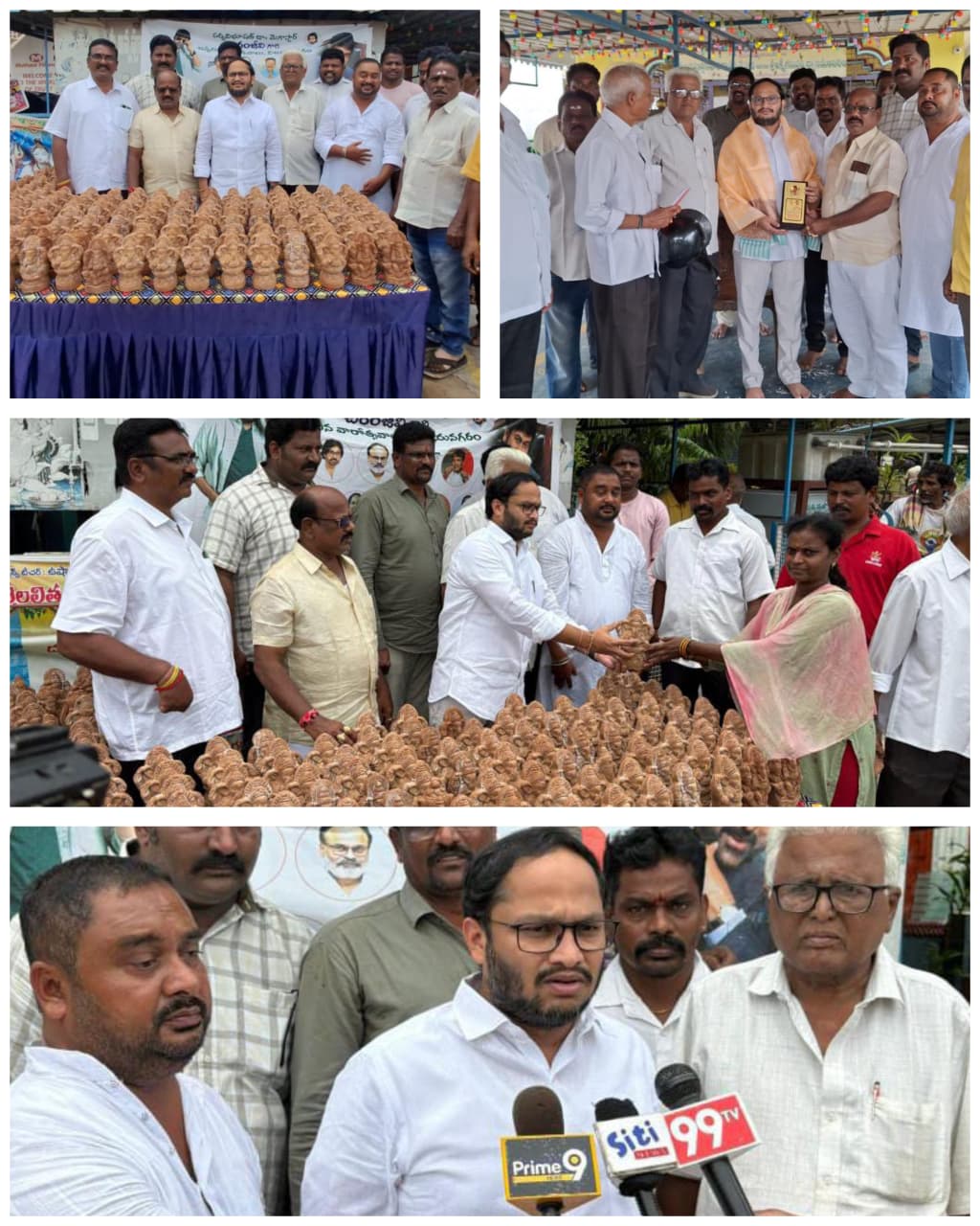 మట్టి వినాయక విగ్రహాల” పంపిణీ చేసిన ‘జనసేన నాయకులు అవనాపు విక్రమ్’