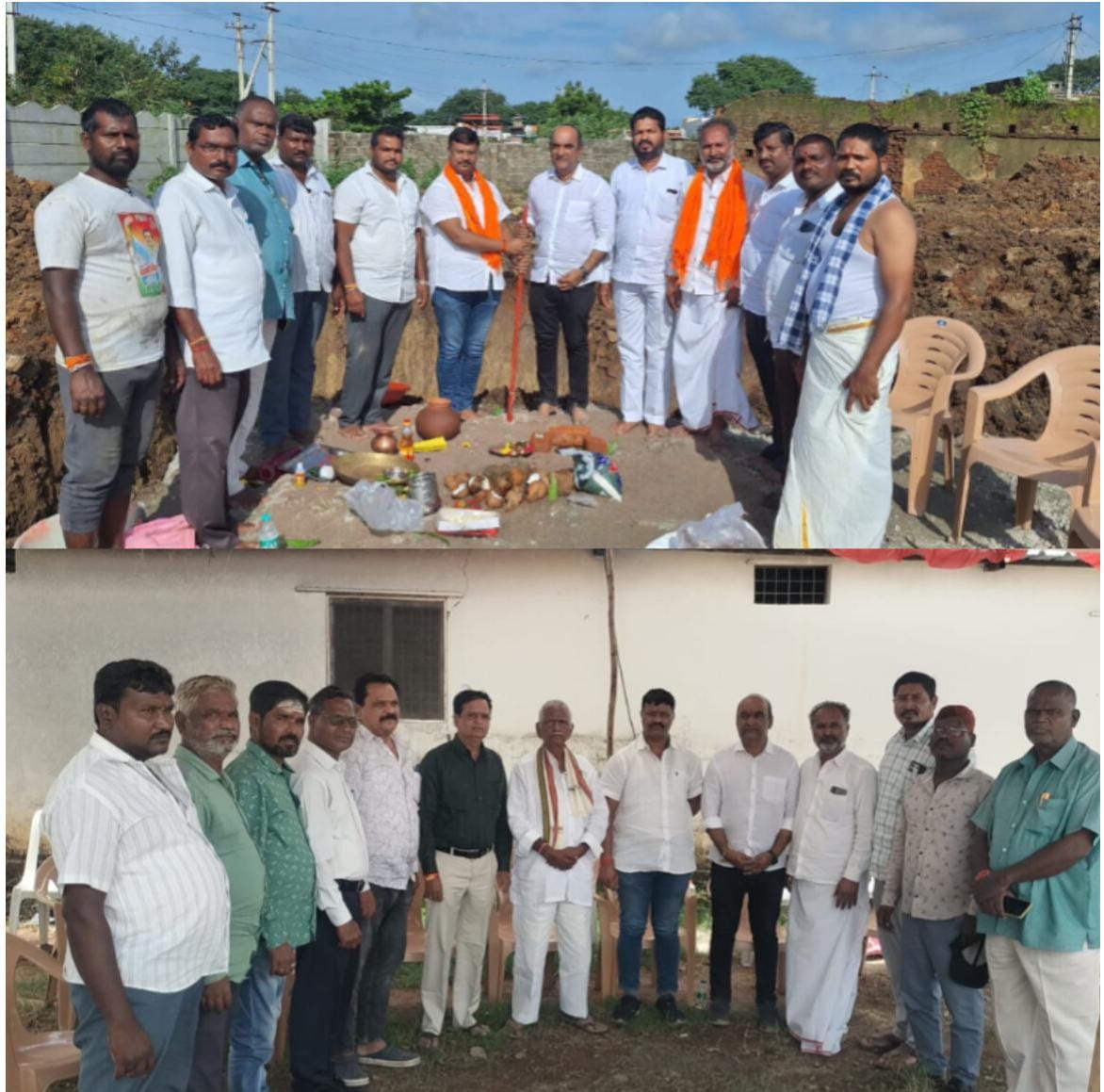 జోగిపేట ముదిరాజ్ సంఘం ఆవరణలో”శ్రీ పెద్దమ్మ తల్లి ఆలయ నిర్మాణానికి శంకుస్థాపన