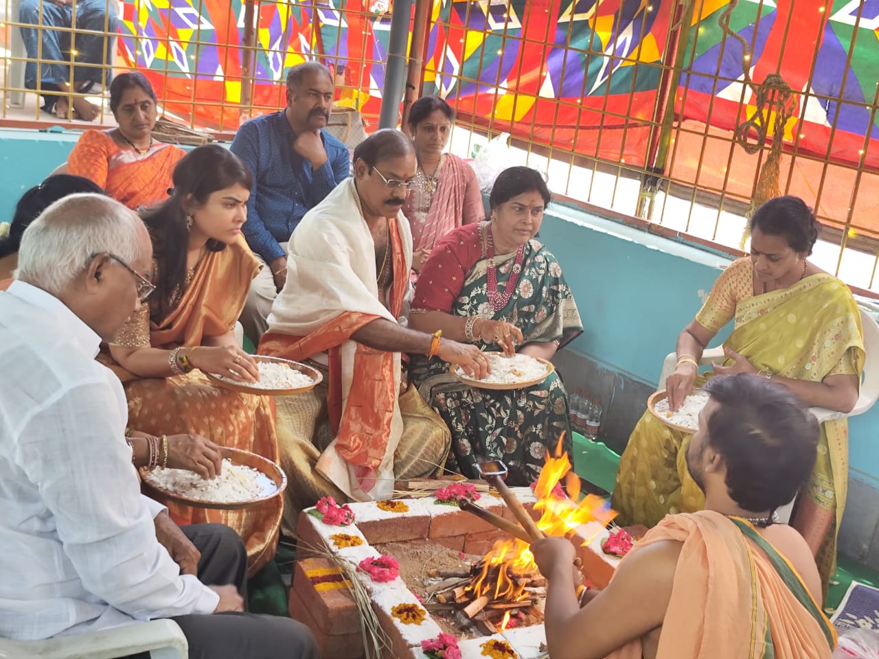 శ్రీ హేమదుర్గ అమ్మవారి దేవస్థానం 25వ వార్షిక ఉత్సవాలలో పాల్గొన్న బండి రమేష్ దంపతులు