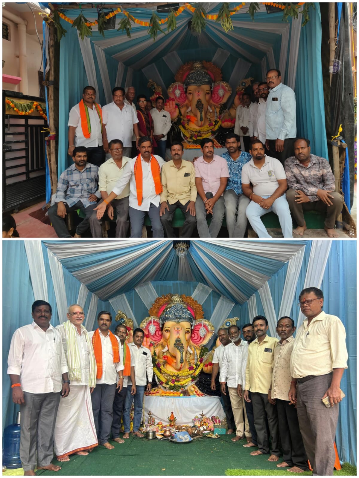 పాపిరెడ్డి నగర్ లో వినాయక మండపము వద్ద పూజల్లో ముఖ్య అతిథి గా పాల్గొన్న చిట్టి రెడ్డి శ్రీధర్ రెడ్డి