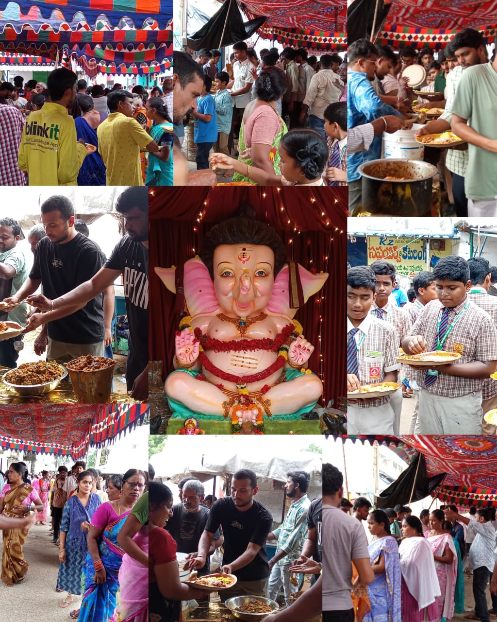 వినాయక చవితి సందర్భంగా అన్నదాన కార్యక్రమం