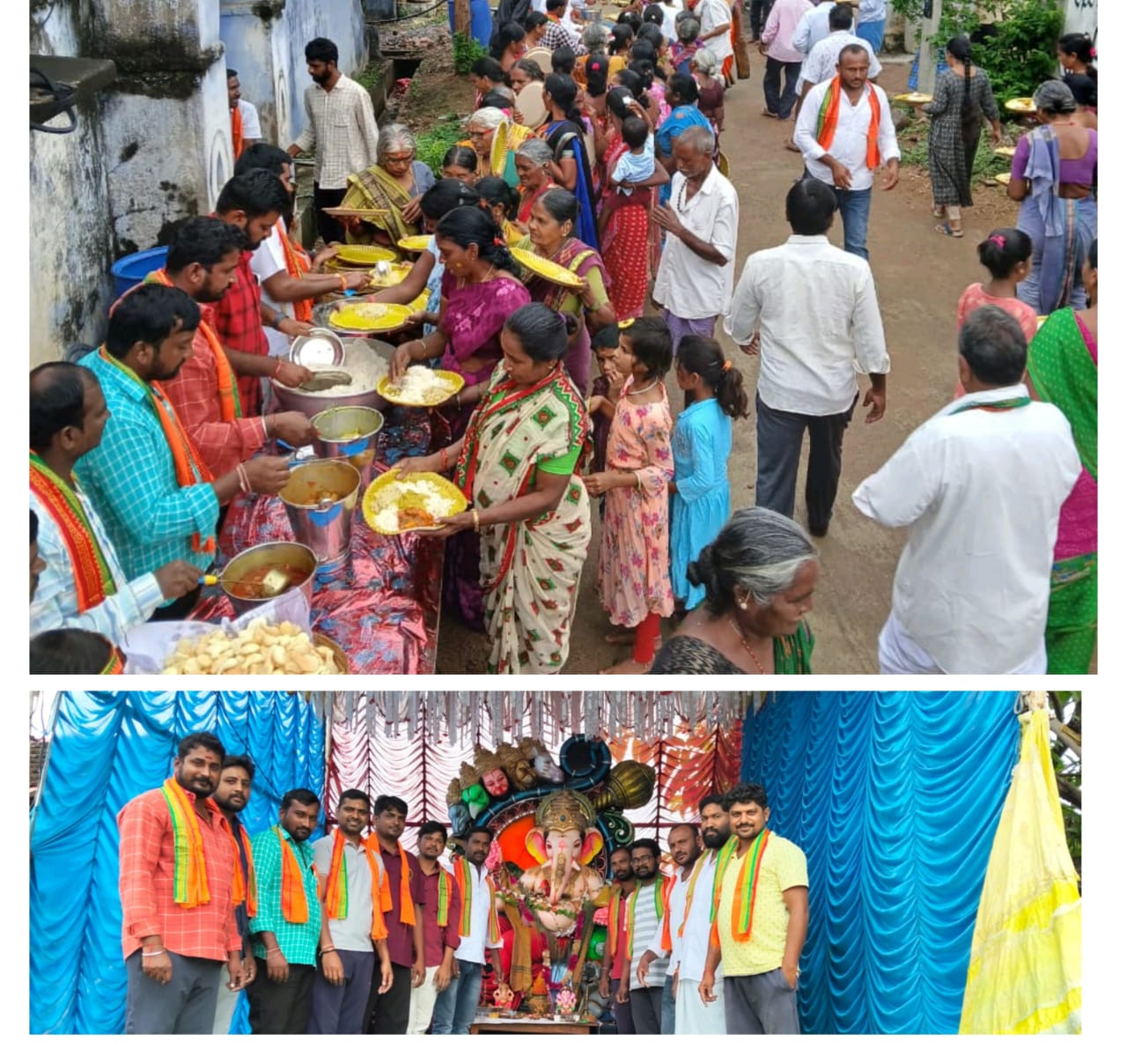 యంగ్ బాయ్స్ యూత్ వినాయక మండపం వద్ద మహా అన్నదానం