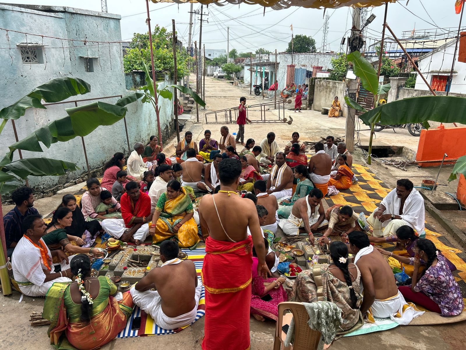 సాయిరాం యూత్ గణేష్ ఉత్సవ సమితి భీమారం ఆధ్వర్యంలో ఘనంగా లక్ష్మీ గణపతి హోమం , *సామూహిక అన్న ప్రసాద వితరణ.