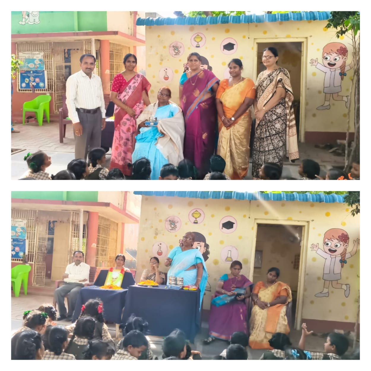 మున్సిపల్ ప్రాథమిక పాఠశాల పోలిరెడ్డి పాలెం నందు ఘనంగా గురుపూజోత్సవ వేడుకలు