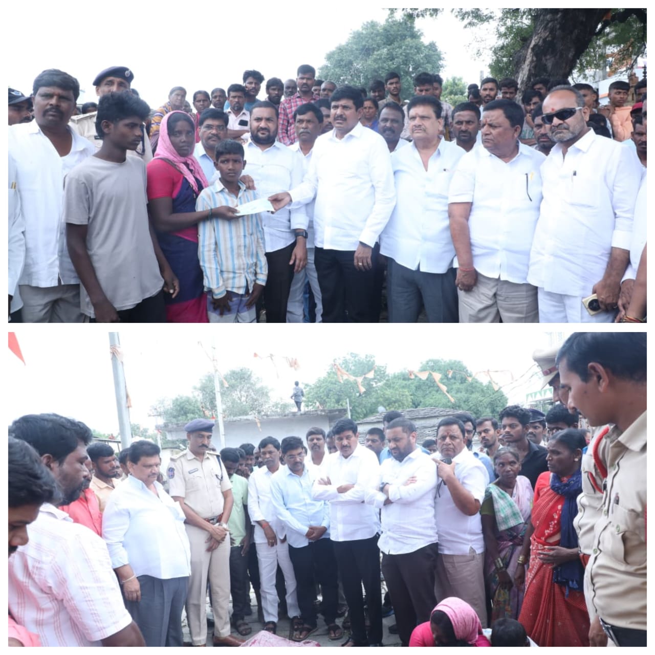 బాధిత కుటుంబానికి భరోసా – రూ.5 లక్షల ఎక్స్‌గ్రేషియా చెక్కును అందించిన తాండూరు ఎమ్మెల్యే బుయ్యని మనోహర్ రెడ్డి.