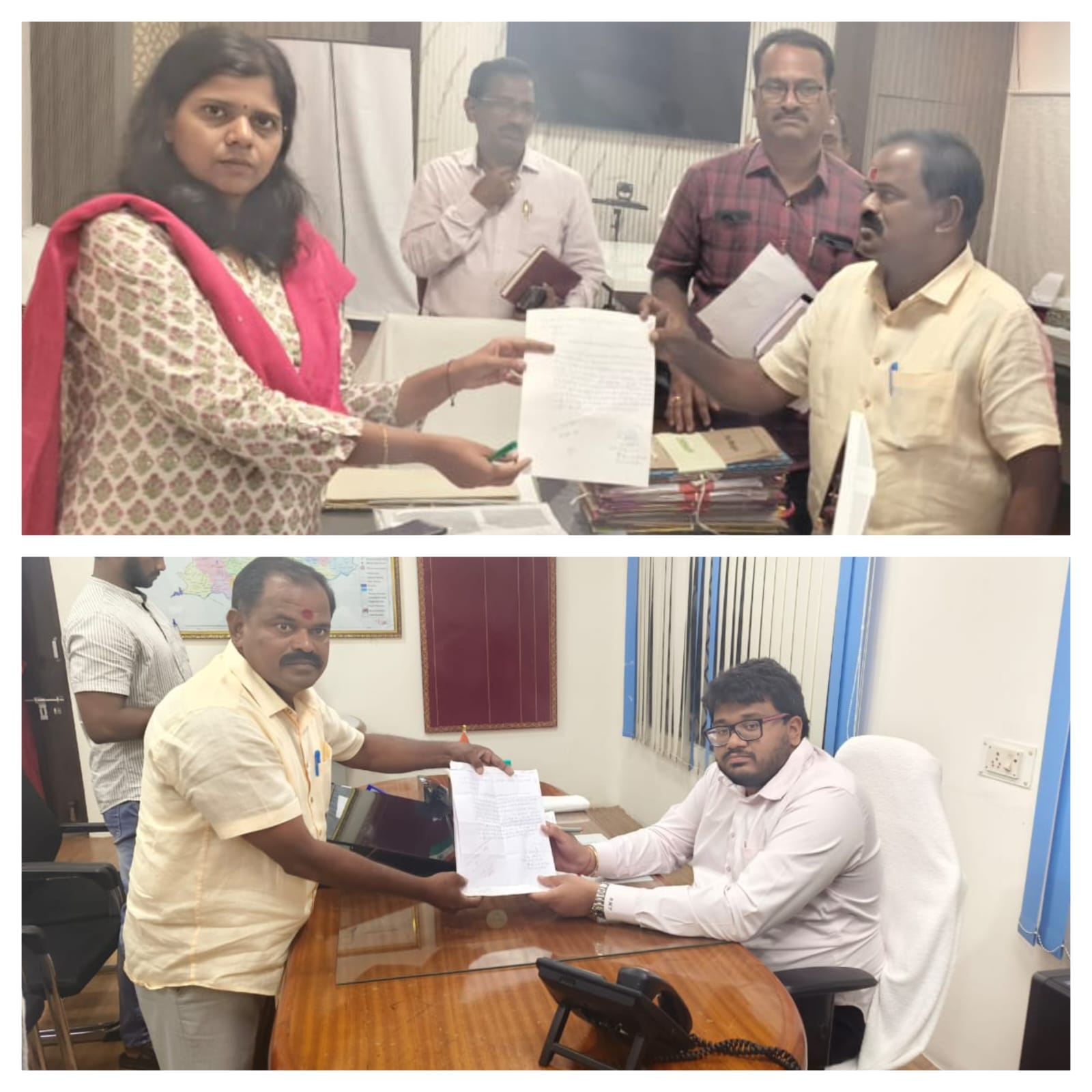 నందికొండ మున్సిపాలిటీ పరిధిలోని సమస్యలపై నల్లగొండ జిల్లా కలెక్టర్ కు వినతిపత్రం