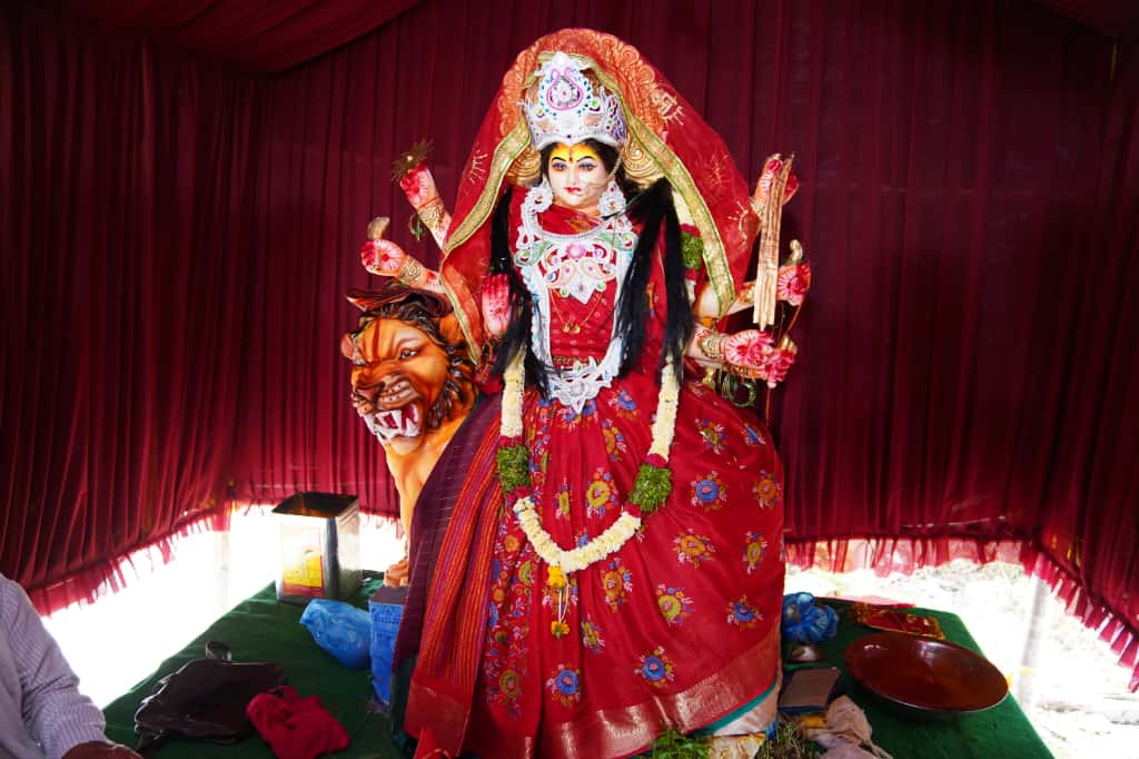 హబ్సిపూర్ గ్రామంలో నవరాత్రి పూజలలో పాల్గొన్న కత్తి కార్తీక గౌడ్