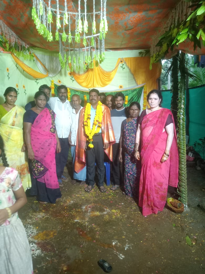 స్వగ్రాములో ఎక్స్చేంజ్ సిఐ కి సన్మానం….