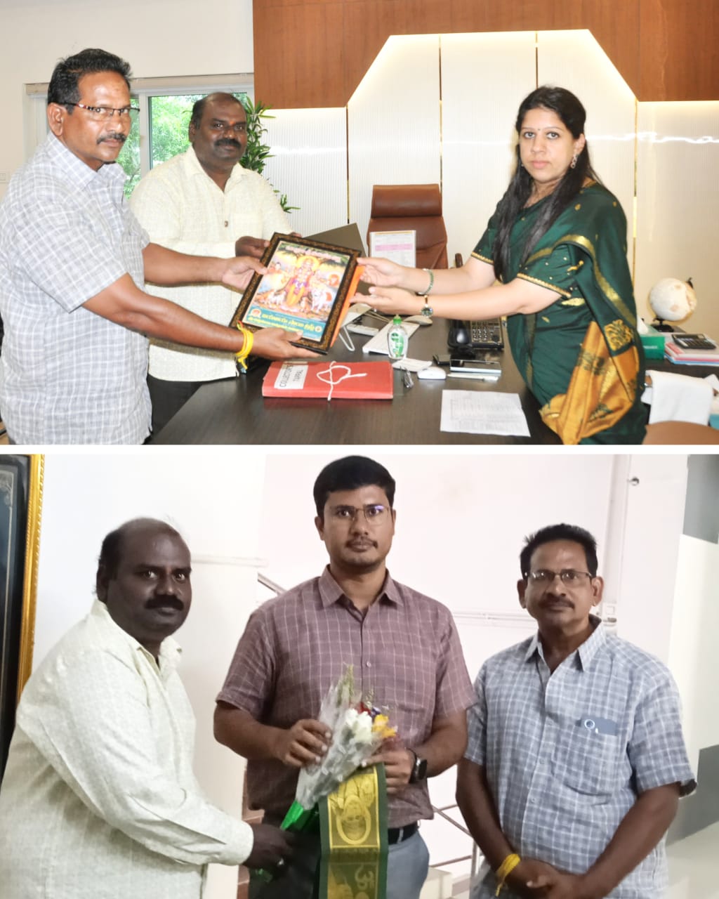 శ్రీ సాయి తత్వ ప్రచార కార్యక్రమంలో భాగంగా పల్నాడు జిల్లా కలెక్టర్ కృత్తికా శుక్లా ని జాయింట్ కలెక్టర్ సూరజ్ గనోరే ధనుంజయ్ ని కలిసిన జయ జయ సాయి ట్రస్ట్ సభ్యులు