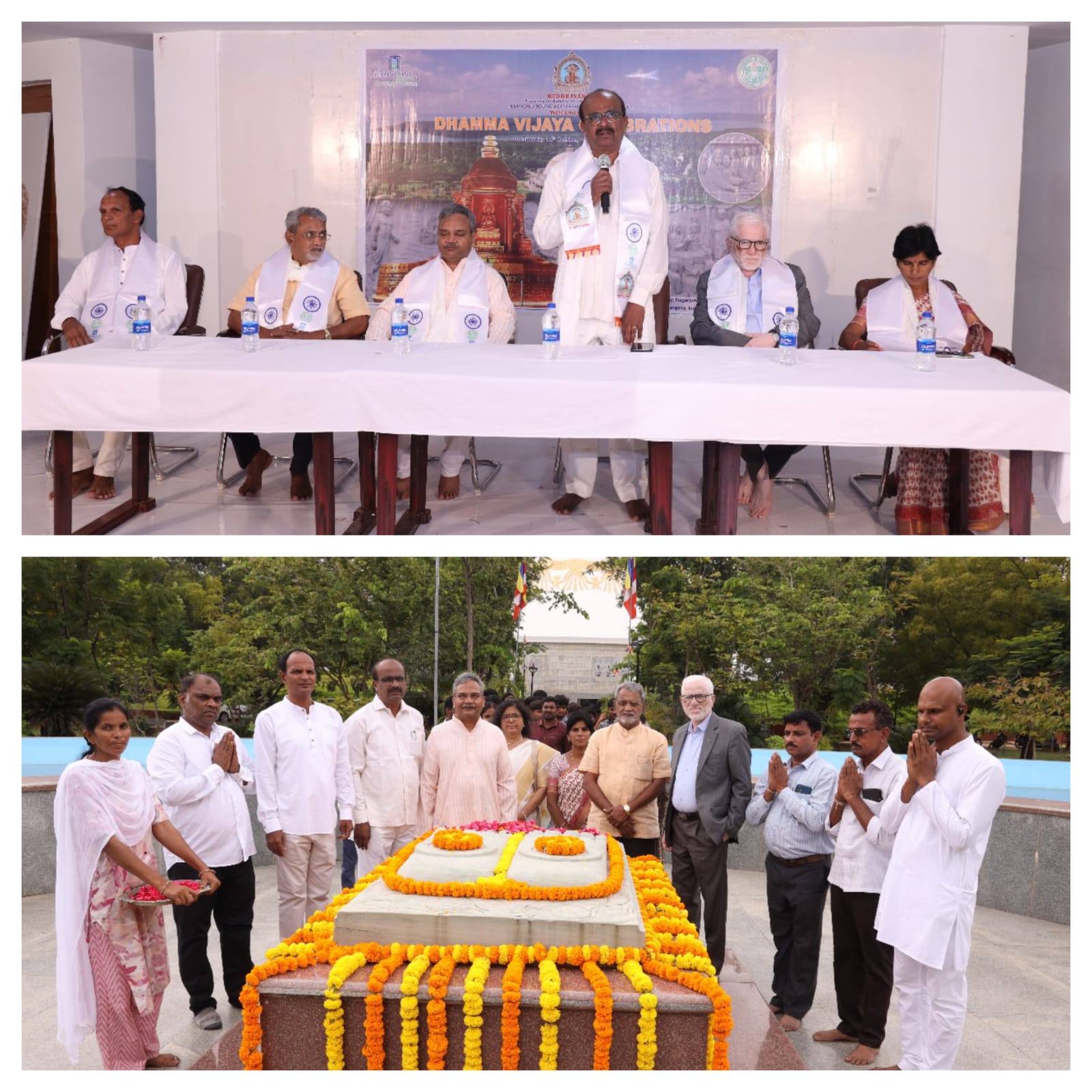 బుద్ధవనములో ఘనంగా దమ్మ విజయ వేడుకలు
